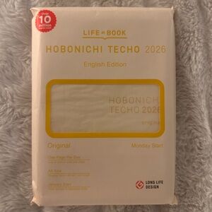 Hobonichi Techo Original 2026 - English
Edition - A6